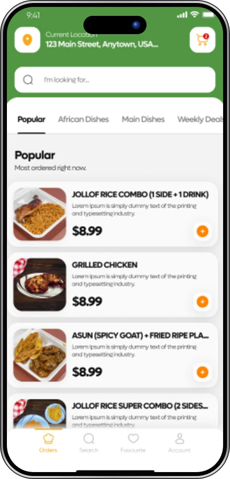 El Afrik app screen
