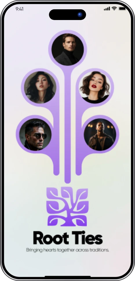 Root Ties app screen