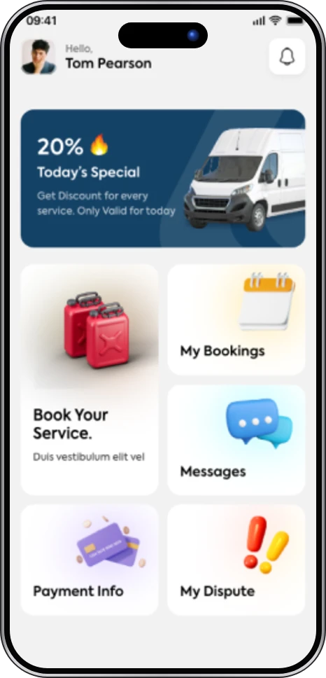 SwiftChange app screen