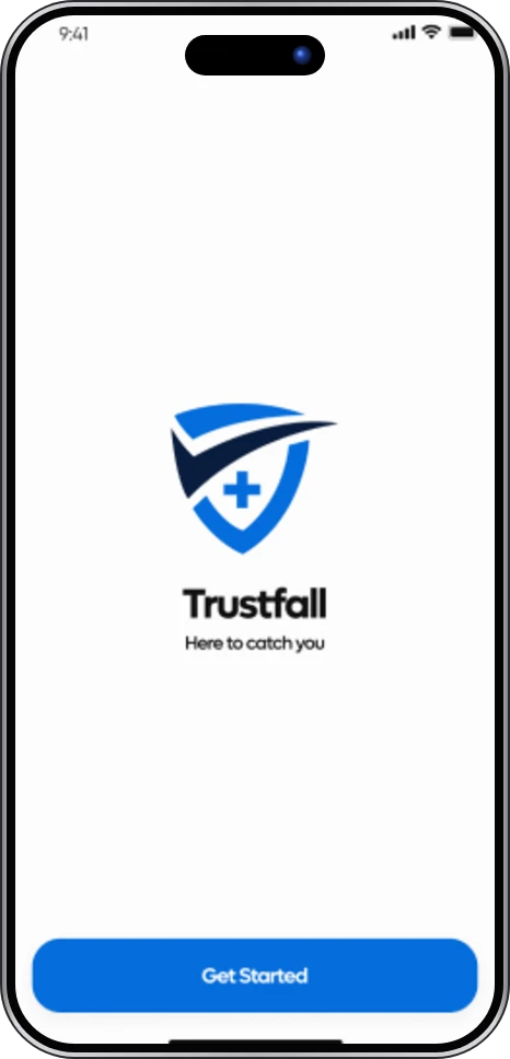 Trustfall app screen
